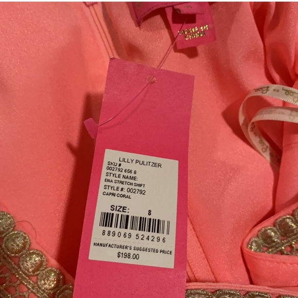 Lilly Pulitzer Vena Stretch Shift Dress NWT SZ 6 - Picture 6 of 11